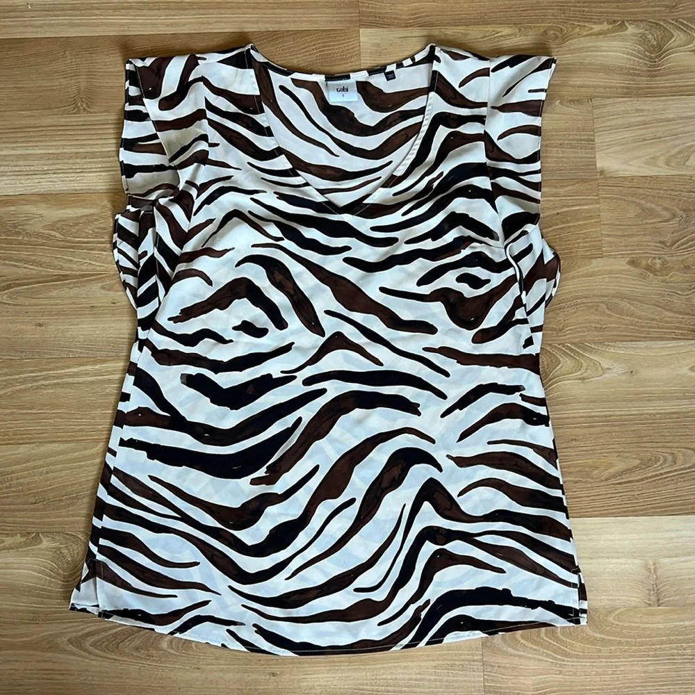 Cabi Animal Print Blouse